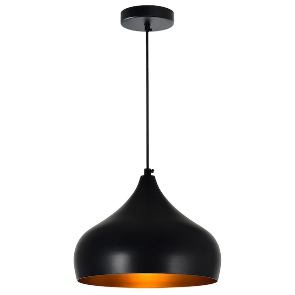 Cwi Lighting Dynamic 1 Light Down Pendant With Black Finish 9633P13-1-101 - main